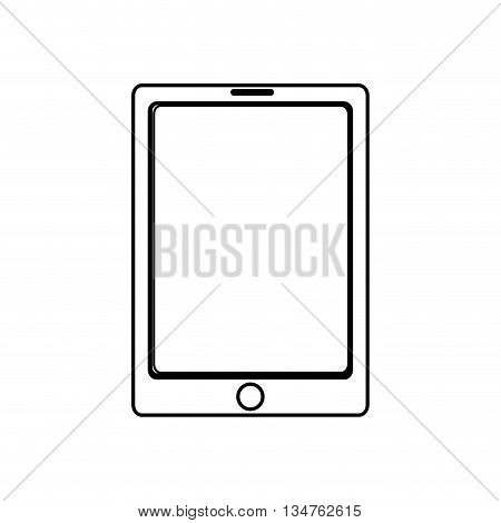 electronic device  over isolated background, vector illustration