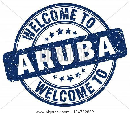 Welcome To Aruba Stamp. Welcome To Aruba.
