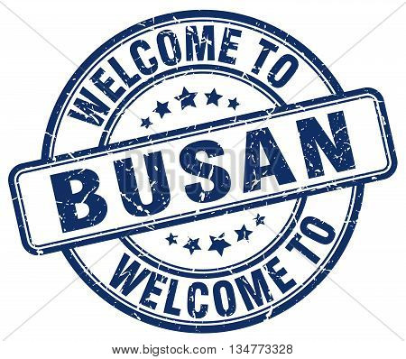 welcome to Busan stamp. welcome to Busan.