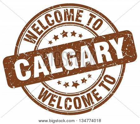 welcome to Calgary stamp. welcome to Calgary. vector