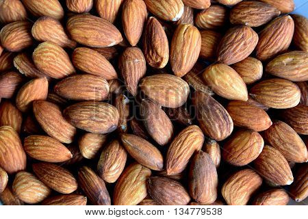 Many Almonds to be background of any images