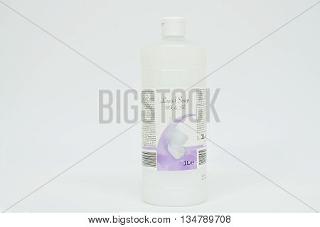 Berezovitsa, Ukraine - Circa June, 2016: Liquid Soap Milk & Silk