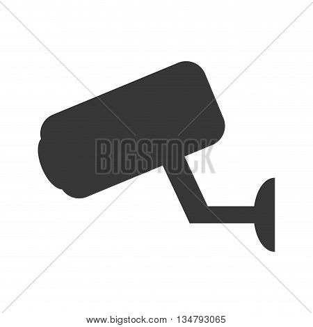 Security system representated by cctv camera design over white background