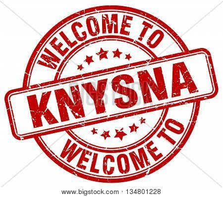 welcome to Knysna stamp. welcome to Knysna.