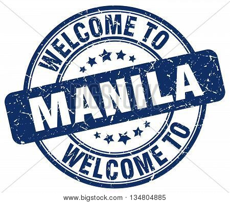 welcome to Manila stamp. welcome to Manila.