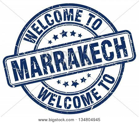 welcome to Marrakech stamp. welcome to Marrakech.