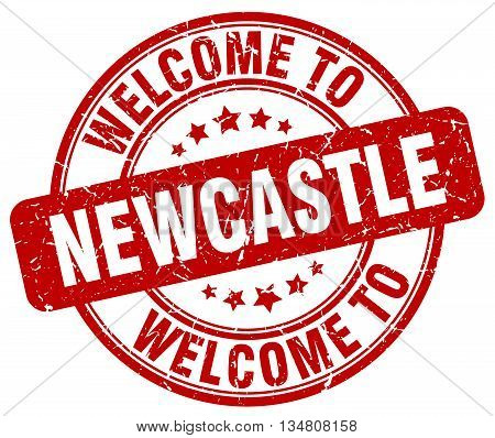 welcome to Newcastle stamp. welcome to Newcastle.
