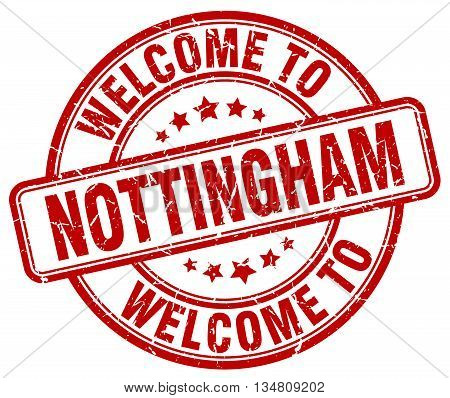 welcome to Nottingham stamp. welcome to Nottingham.
