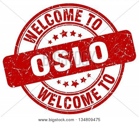 welcome to Oslo stamp. welcome to Oslo.