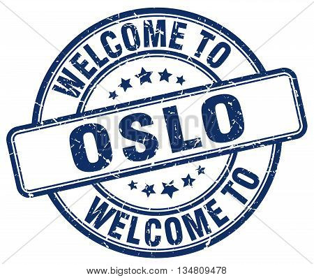 welcome to Oslo stamp. welcome to Oslo.