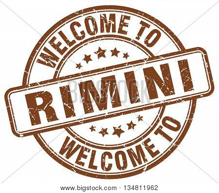 welcome to Rimini stamp. welcome to Rimini.