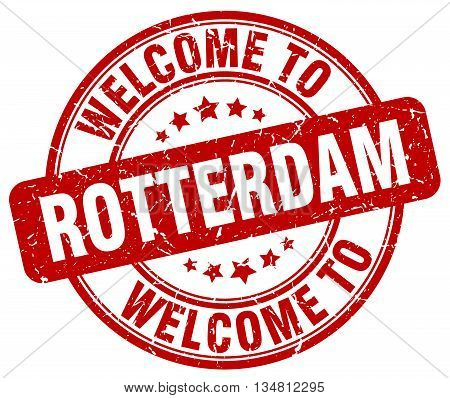 welcome to Rotterdam stamp. welcome to Rotterdam.