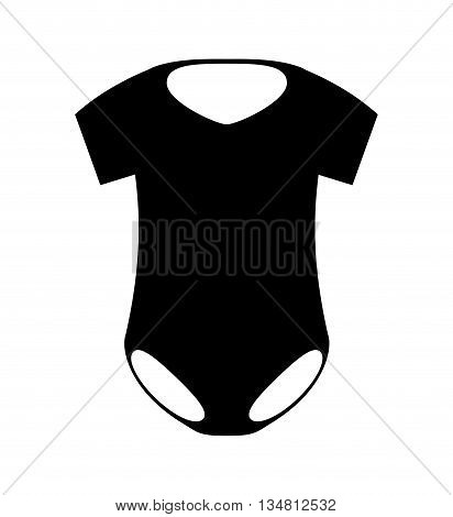 Baby concept represented by pijama cloth  icon over flat and isolated design