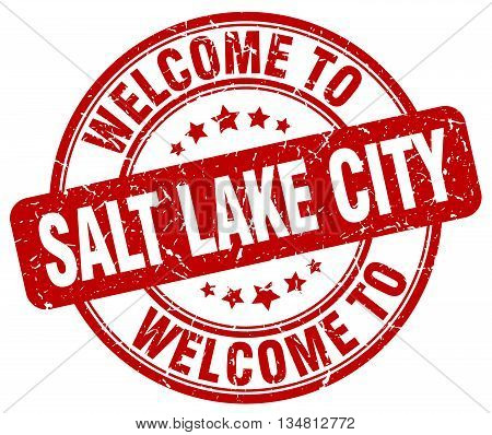welcome to Salt Lake City stamp. welcome to Salt Lake City.