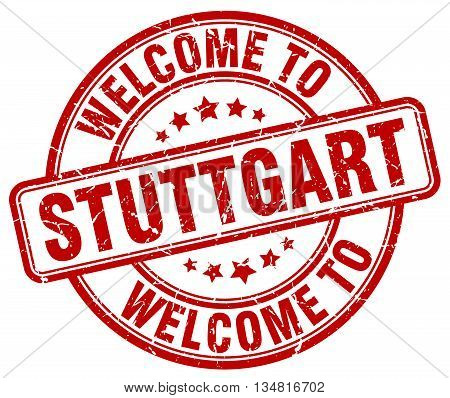 welcome to Stuttgart stamp. welcome to Stuttgart.