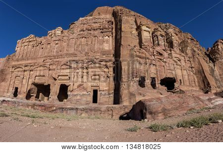 The Palace Tomb And The Corinthian Tomb, Two Of The Royal Tombs, Petra , Jordan