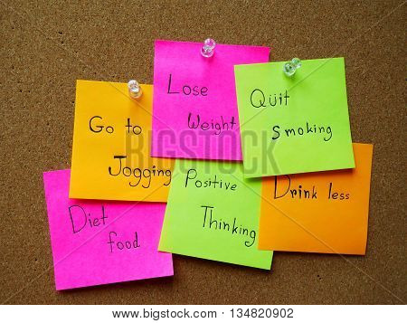 Post it note for healthy in my life