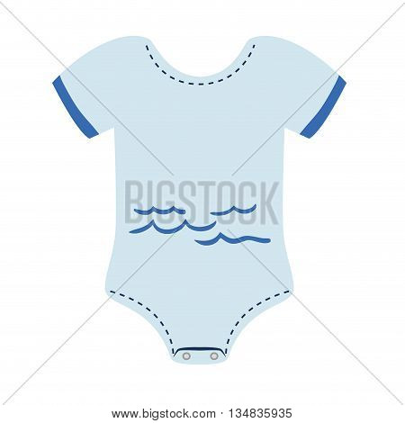 Baby clothes represented by pijama  icon over flat and isolated background