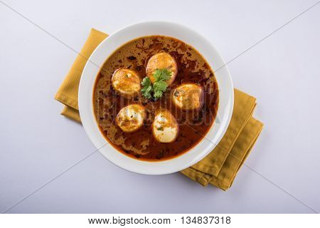 Indian famous Egg Masala curry / Anda Curry / Anda Masala curry / egg curry masala