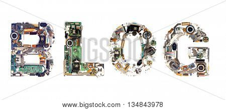 The Word Blog Made from electronic letters 