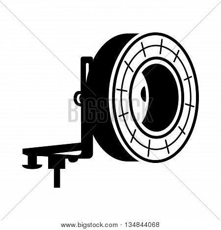 Studio lighting icon in simple style on a white background