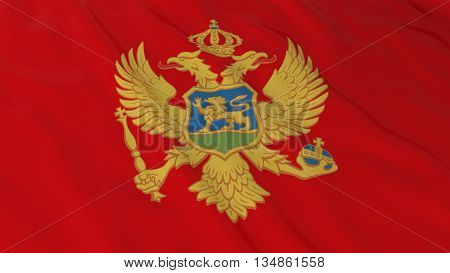 Montenegrin Flag Hd Background - Flag Of Montenegro 3D Illustration