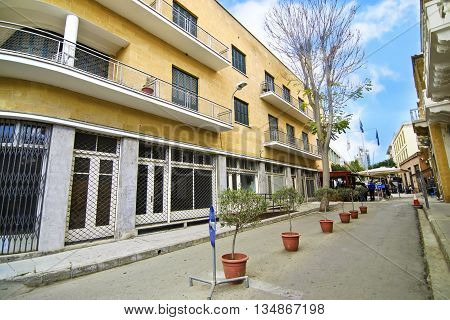 NICOSIA CYPRUS, NOVEMBER 27 2015: Ledras street at Nicosia/Lefkosia Cyprus. Editorial use.