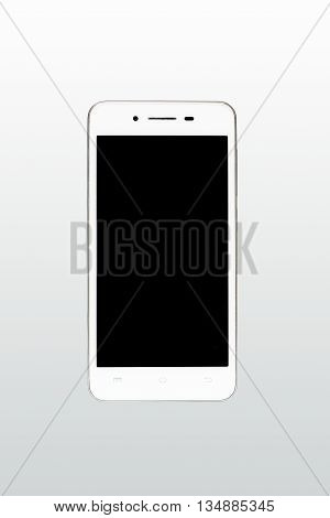 modern touch screen smartphone isolated on white background