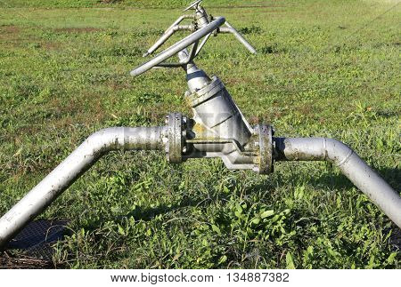 Gate Valves To Close Or Open The Natural Gas Pipeline