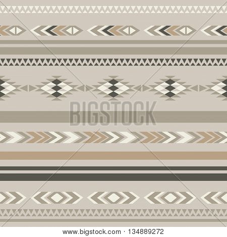 Seamless ethnic folk ornamental pattern . Vector background .