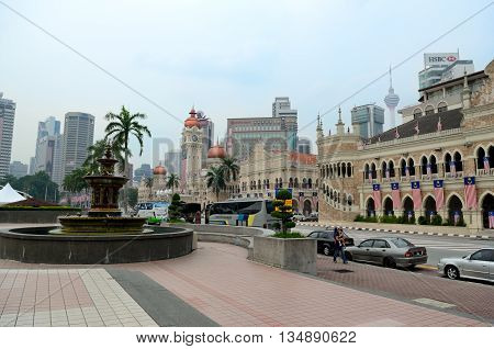 Kuala Lumpur/Malaysia - September 2012: Sultan Abdul Samad palace in Kuala Lumpur, Malaysia.