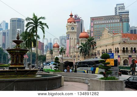 Kuala Lumpur/Malaysia - September 2012: Sultan Abdul Samad palace in Kuala Lumpur, Malaysia.