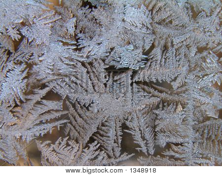 Hielo patrones Closeup  
