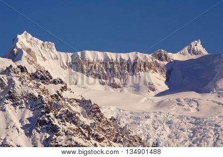 Patagonia peaks and glaciers, Cerro Torre and Fitz Roy