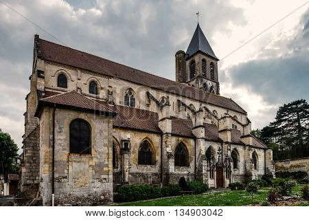Old Medieval Church In French Countryside
