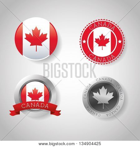 Canadas country represented by his flag of maple leaf