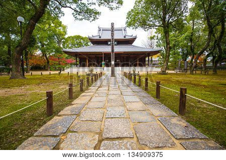 Hakata Japan - November 28 2014: Shofukuji has the distinction of being the first Zen temple constructed in Japan.