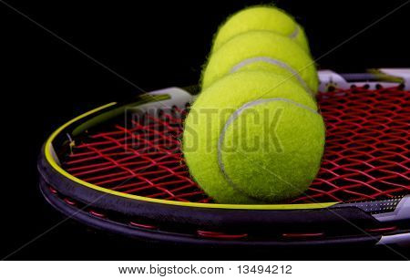 Tennisketcher med 3 tennisbolde