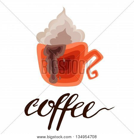 Coffee is always a good idea. Life begins after coffee. Every day is a coffee day. Lettering on coffee cup shape. Modern calligraphy style quote about coffee.