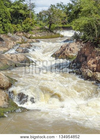 the Khone Phapheng Falls in southern Laos