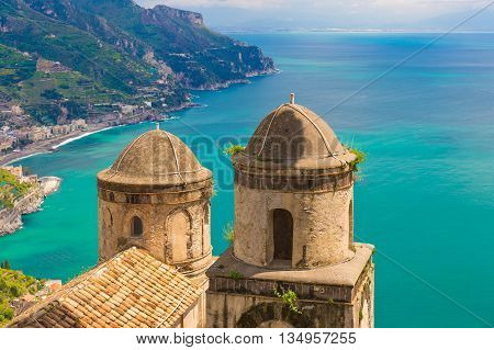 Fantastic View From Villa Rufolo, Ravello Town, Amalfi Coast, Campania Region, Italy