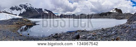Pastoruri glacier in Cordillera Blanca Northern Peru