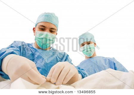 Chirurgen in Betrieb