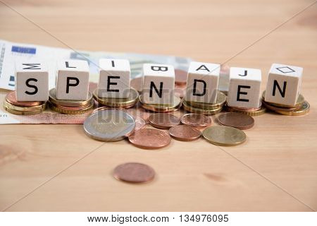 the geman word for donate - spenden
