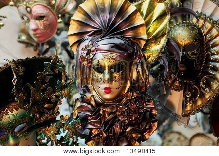 Carnevale masker i Venedig