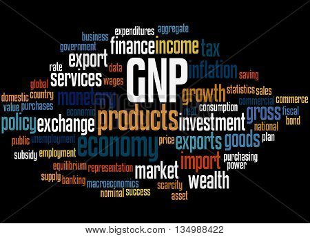 Gnp - Gross National Product, Word Cloud Concept 6