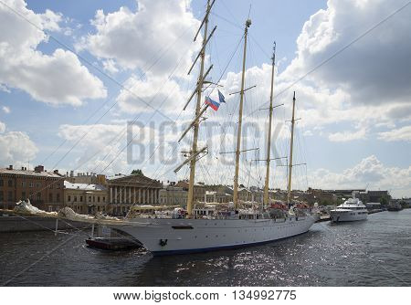 SAINT PETERSBURG, RUSSIA - JANUARY 01, 2012: Cruise ship 