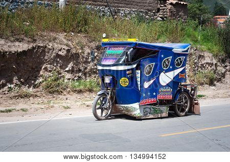 Auto Rickshaw In Urubamba, Peru