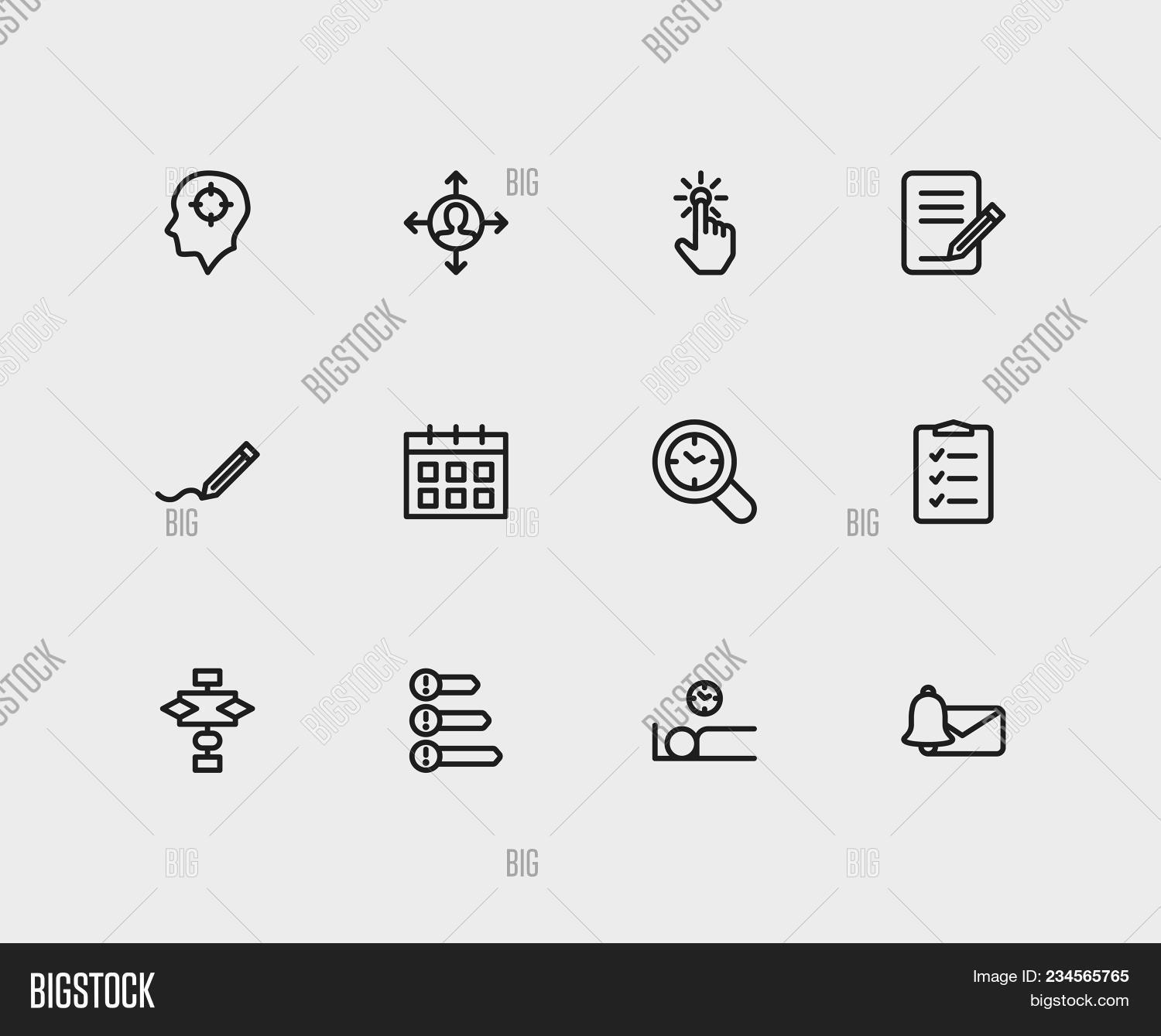 Multitasking Icons Set Image & Photo (Free Trial) | Bigstock