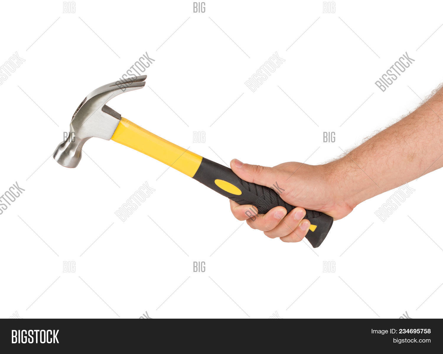 Hand Hammer Isolated Image & Photo (Free Trial) Bigstock